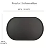 6-color available pet meal MATS, dog eating MATS, pet dog feeding MATS, silicone material, oval shape, easy to clean