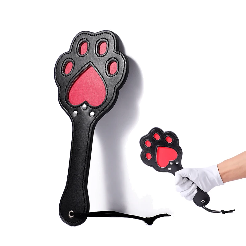 BLACKWOLF Cute BDSM Spanking Paddle Beat Cat Claw Sex Paddle Slave