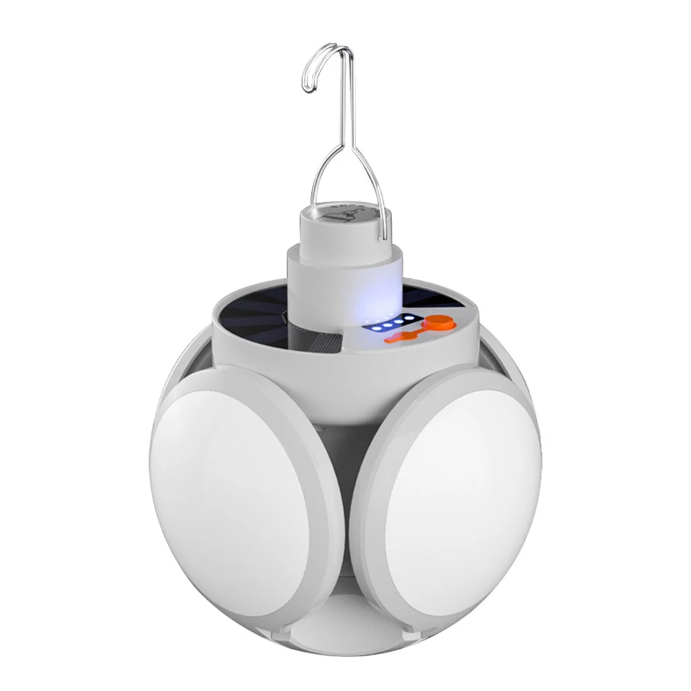 Lampe Solaire De Camping En Forme De Football – LED Pliable, USB, 1200 MAh | Pour Randonnée, Urgence, Extérieur - 9