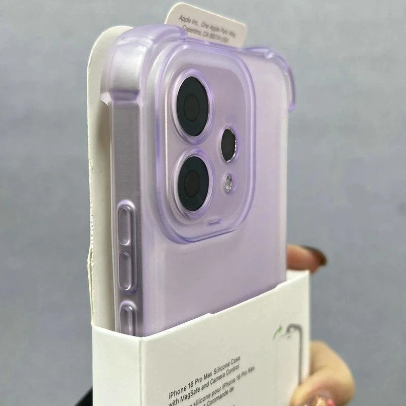 Airbag Soft Silicone Shockproof Clear TPU Frosted Protective Case Cover