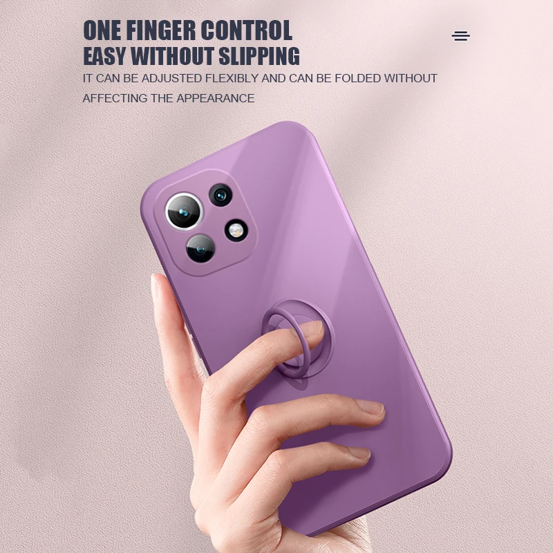 Cover Per Xiaomi Redmi Note 12S 4G | Silicone TPU Con Supporto Ad Anello Magnetico | Blu - 6