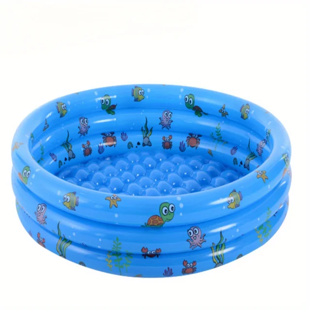 100Cm three-ring round inflatable ball pool for infants and children, swimming pool, paddling pool, sand pool