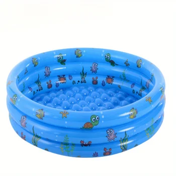100Cm three-ring round inflatable ball pool for infants and children, swimming pool, paddling pool, sand pool 1