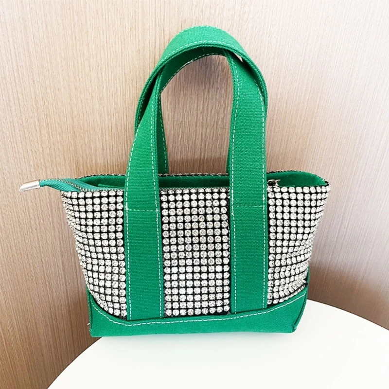 Fashion Tote Bag for Women Crystal Purse Female Evening Clutch Bag Bling Handbag