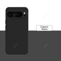 Premium Soft Liquid Silicone Phone Case - Durable Back Cover Protection for Pixel 9 (Classic Black)