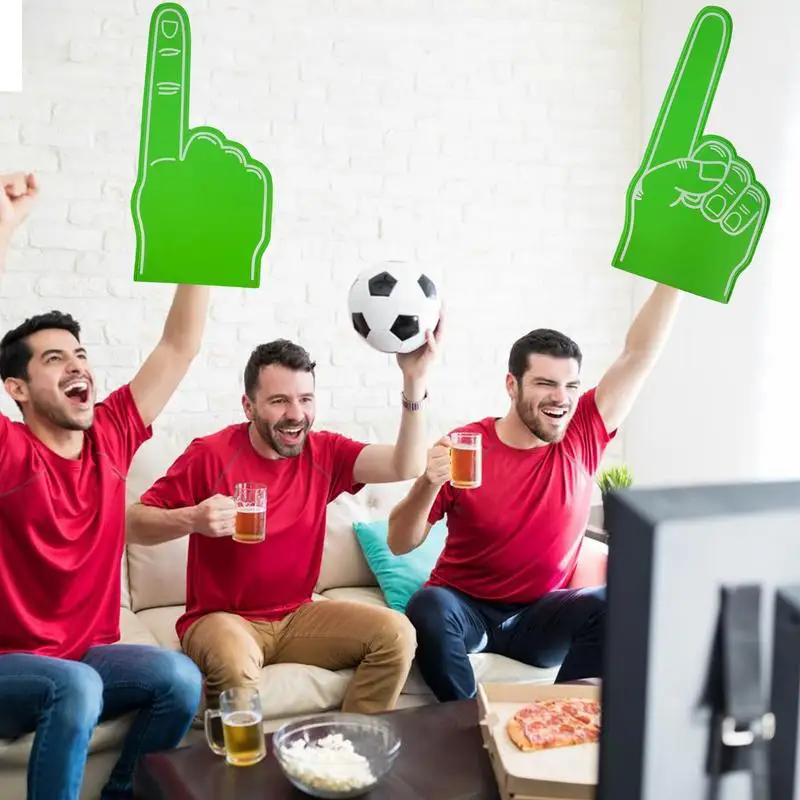 Cheerleading Foam Fingers 18 Inch Sports Fan Foam Finger Cheerleading Props We'Re Number 1 Hand for Sports Events Games