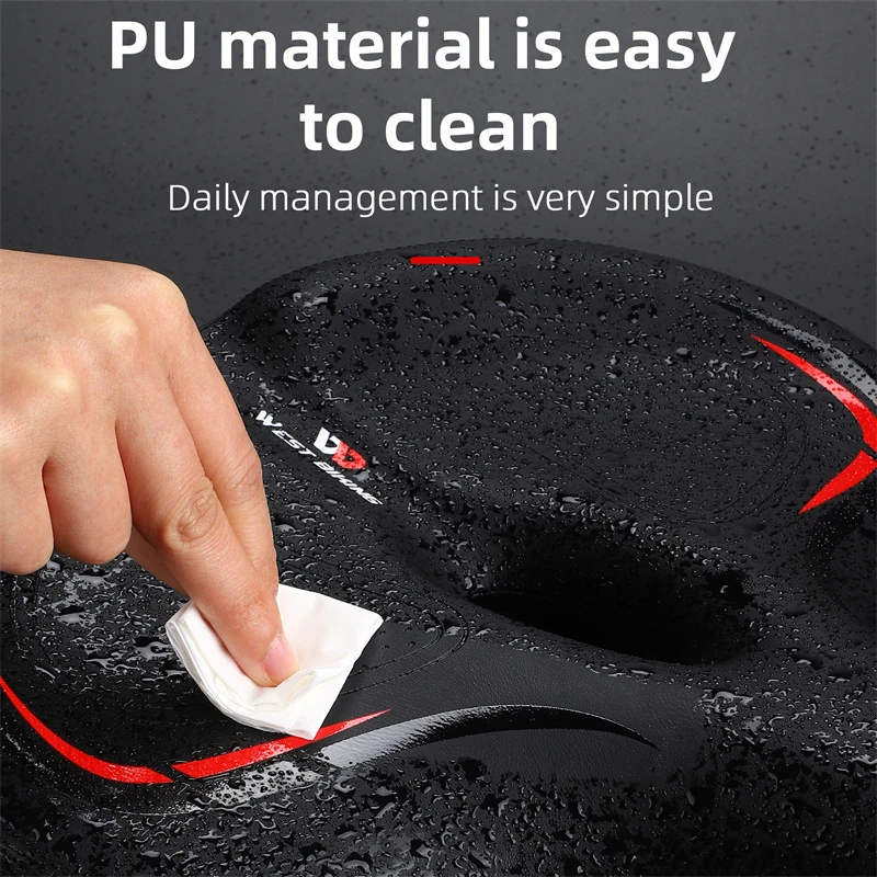 WEST BIKING Widen&Thicken Bicycle Saddle Soft Shock Absorption Oversize Bike Cushion Hollow Breathable MTB Road Cycling Seat bicycle saddle