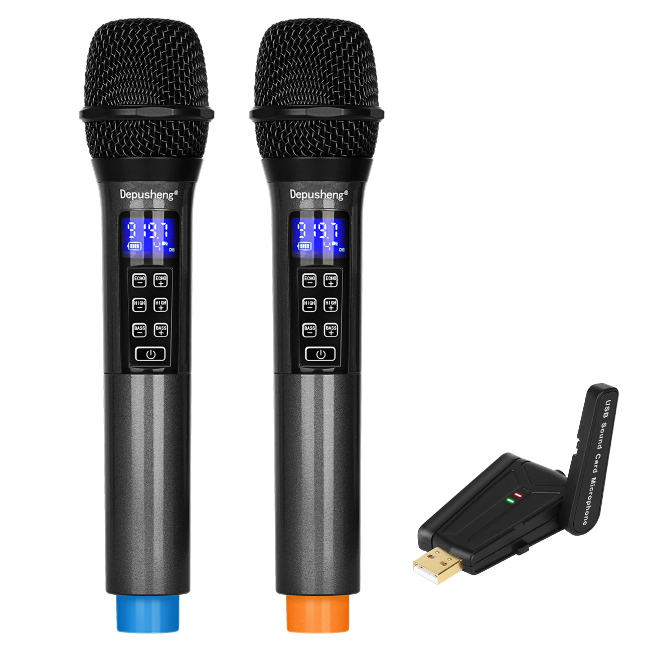 Fifine-Système de microphone karaoké sans fil, canal touristique UHF,  facile à utiliser, K036 - AliExpress