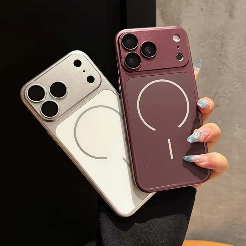 Luxury Hard PC Protective Case with Camera Guard & Wireless Charging Support