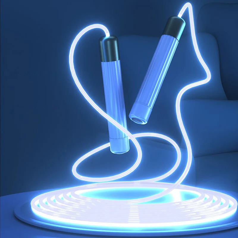 

Portable Glowing Jump Ropes LED Rope for Kids Adult Adjustable Night Exercise Skip Rope Outdoor Training Sports Equipment