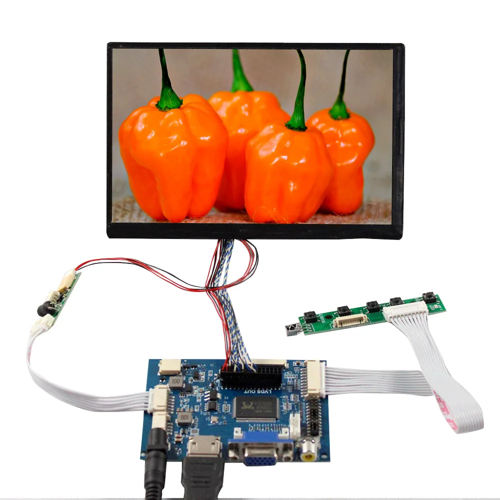 

Прозрачная плата контроллера Hd Vga 2Av Lvds, ЖК-дисплей 7 дюймов N070Icg-L21 1280x800 Ad, экран дисплея 7 дюймов, ЖК-дисплей