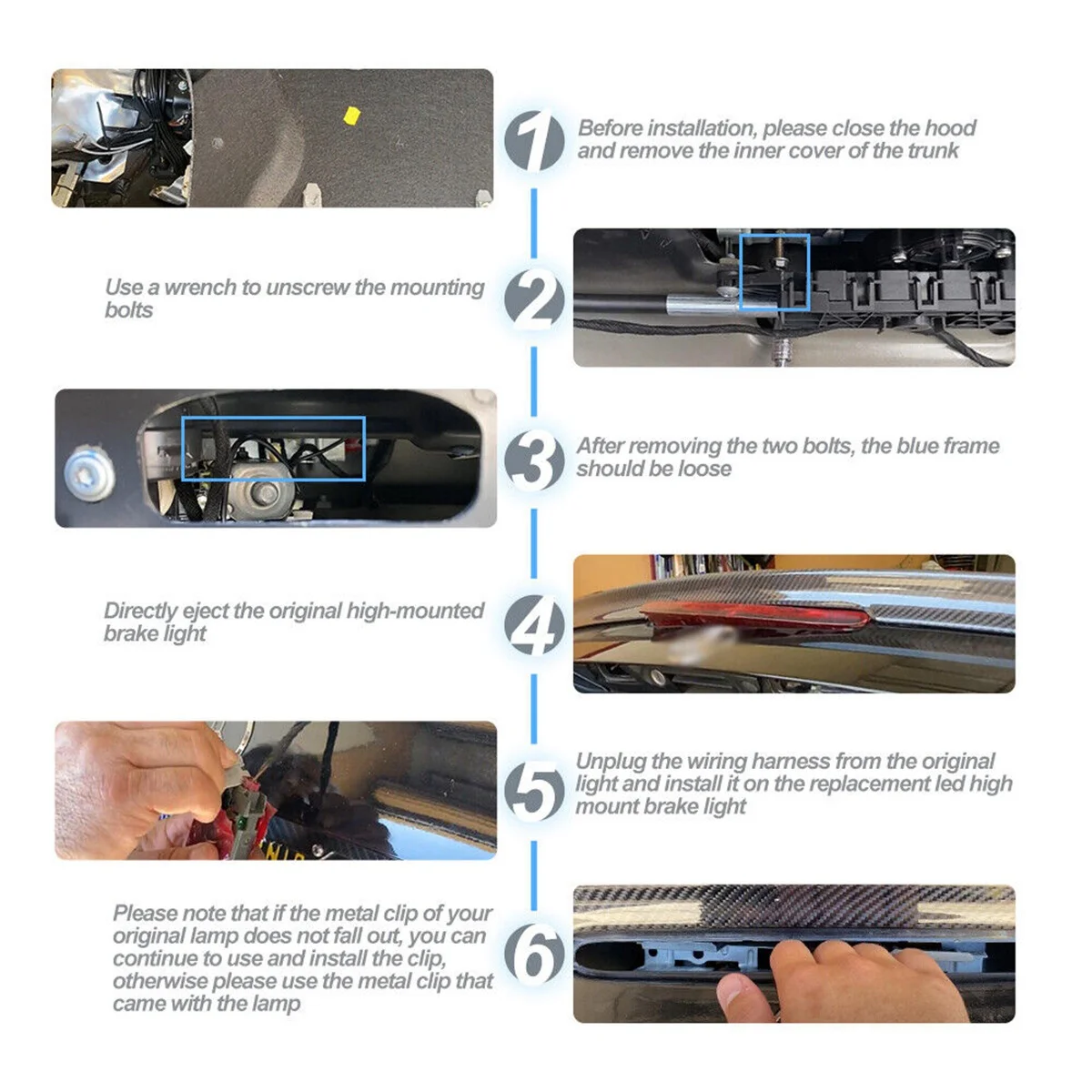 

Third LED Brake Light Stop Lamp for Mercedes Benz SL R230 2001-2012 SL500 SL600 SL63 2308200056 2308200656 2308200856