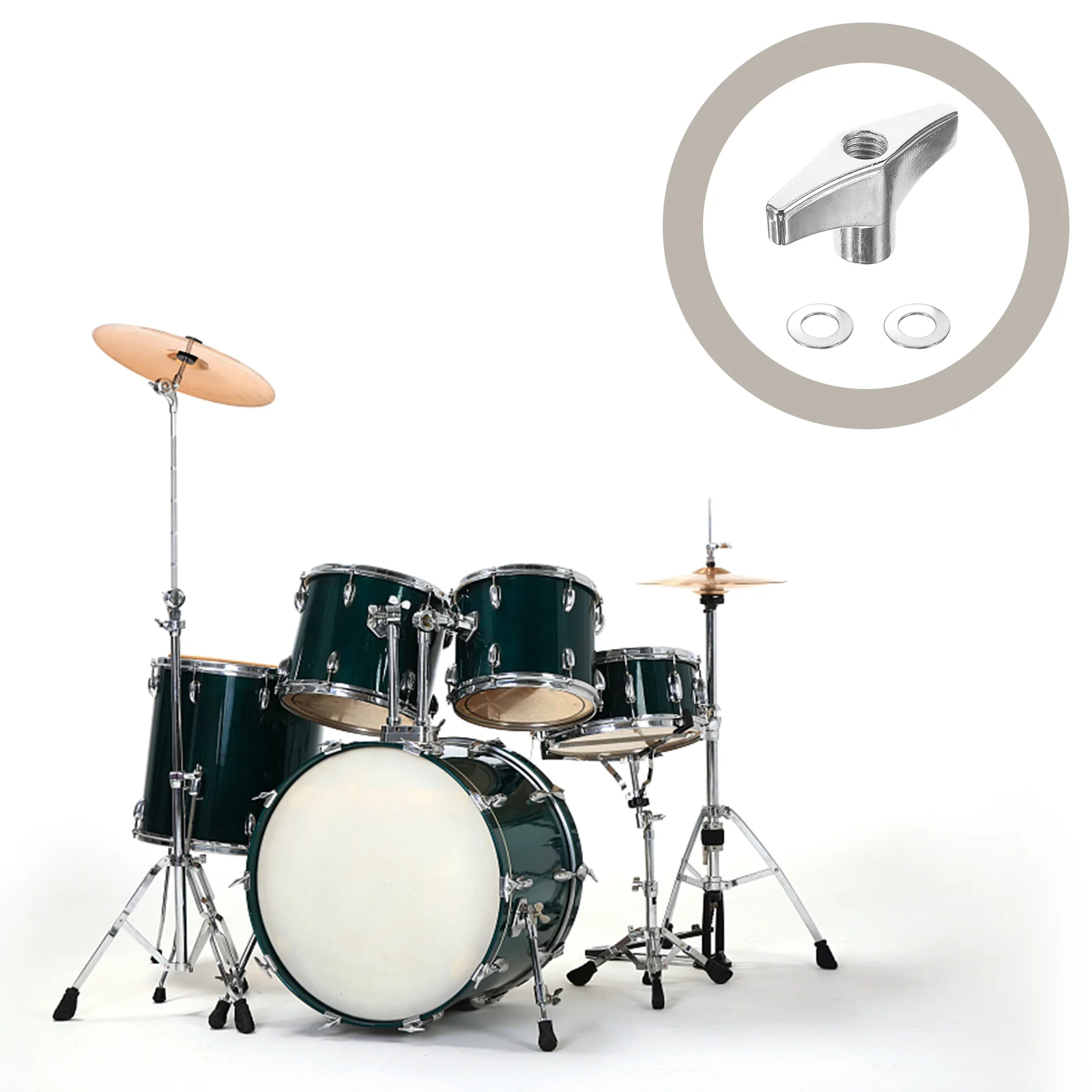 Cymbal Fixing Screw Cap Wiper Mounting Nut Snare Drum Stand Knob Jazz Set Accessories Gasket Wing Nuts Fasteners