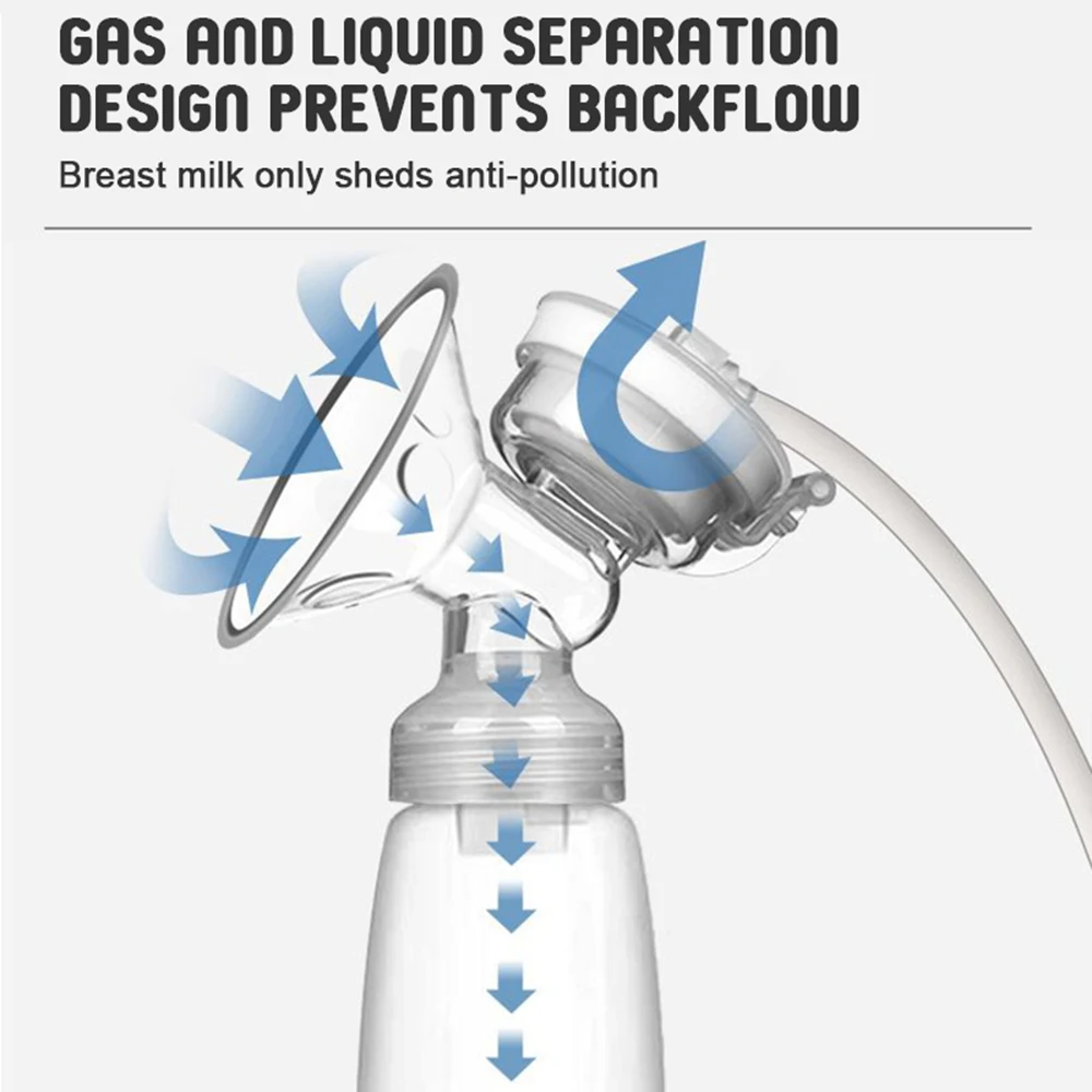 Electric Breast Pumps Silent Comfort Breast Milk Extractor Collector Milk Bottle Sucking BPA-free 6