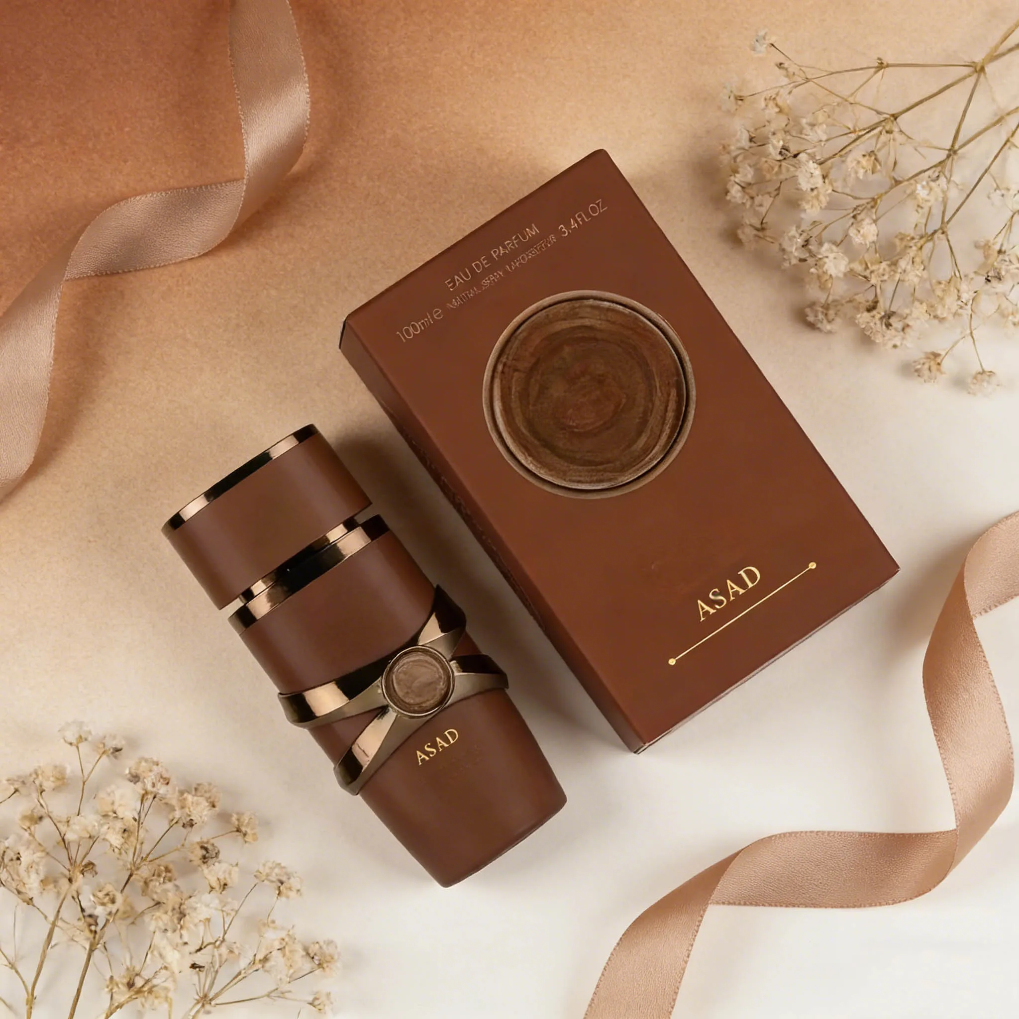 ASAD Eau De Parfum, męski zapach z bogatym oudem i korzennymi nutami, idealny prezent dla niego_voghion.com