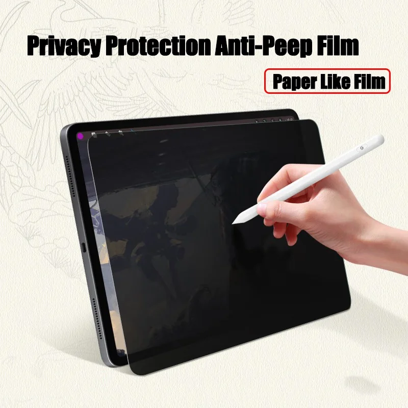 

Privacy Filter Screen Protector for iPad Air 5 4 3 2 1 9.7 mini 6 5 10th 10.9 10.2 Pro 10.5 11 12.9 Anti-Peep Paper like film