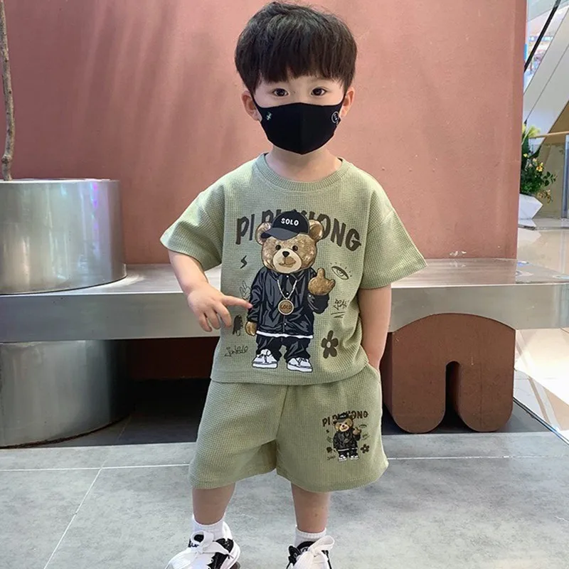 Summer T-shirt+Shorts 2-piece Clothes Sets 1-12 Y Korean Style