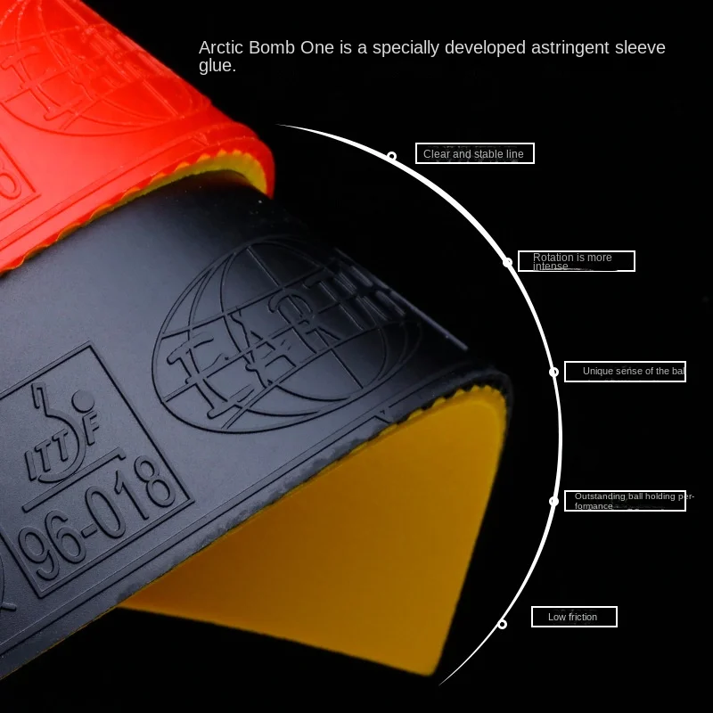 TUTTLE Arctic Bomb No.1 Table Tennis Rubber Specific Development Adhesive Sleeve High Friction Rubber Surface table tennis rubber