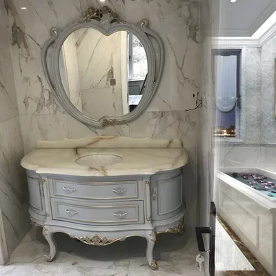 ~Luxury European style bathroom cabinet oak washbasin combination bathroom cabinet wash basin floor type