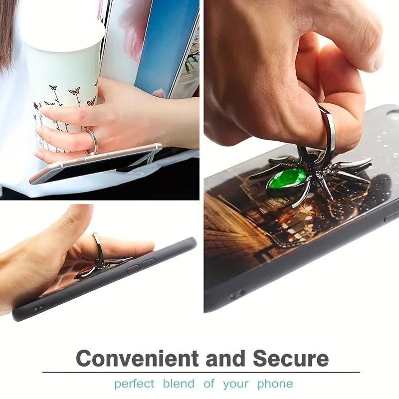 Luxury Diamond Spider Ring Phone Holder – 360° Expanding Grip Stand