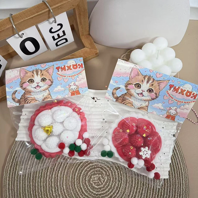 Christmas series Squeeze Cat Paw Toys Cute Soft Abreact Relief Relax Toy Sticky Decompressing Pinching Cat Paw Stress Relief Toy fidget toys,plush toys,stress relief toys,educational toy,mochi squishy toy