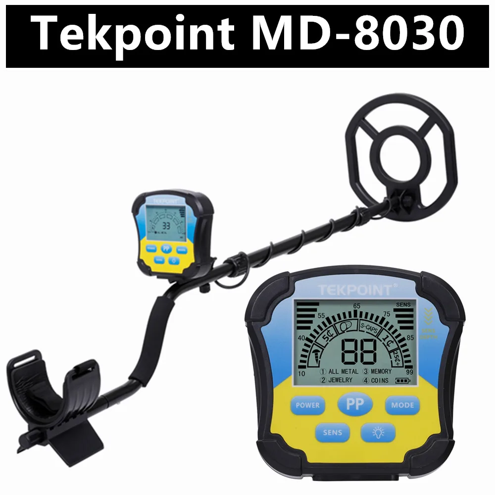 2022 New Tekpoint MD8030 Underground Metal Detector 4 Mode Gold Detector with 10 Inch Waterproof Search