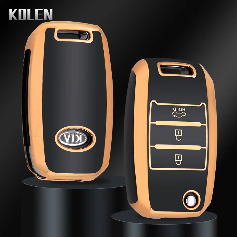 Enhanced TPU Car Flip Key Case Cover with 3 to 4 Buttons
