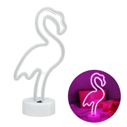 Flamingo Pink LED Neon Light Sign - Decorative Lamp for Rooms, Parties, and Events (Flamingo Pink Light)