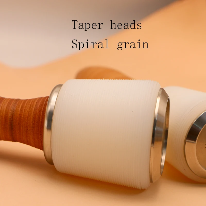 Leather Carving Hammer Professional Leather Mallet Hammer Leatherworking and Nylon Head for Handmade DIY leather craft tools