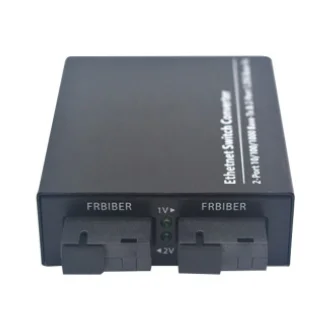Wanglink Gigabits 2 LAN Port 2 SC Fiber 3KM Optical Fiber Switch Media Converter