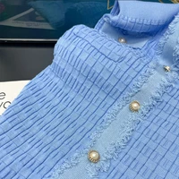 YuooMuoo 2026 New Arrival Women Knitted Long Dress Elegant V-neck Single-breasted Split Sweater Dress Office Lady Vestidos - Image 5