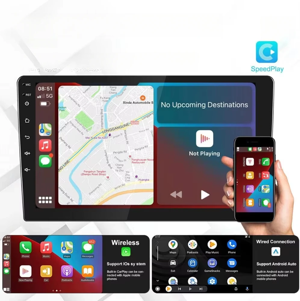 Wireless Carplay GPS Navigation Car Radio Stereo