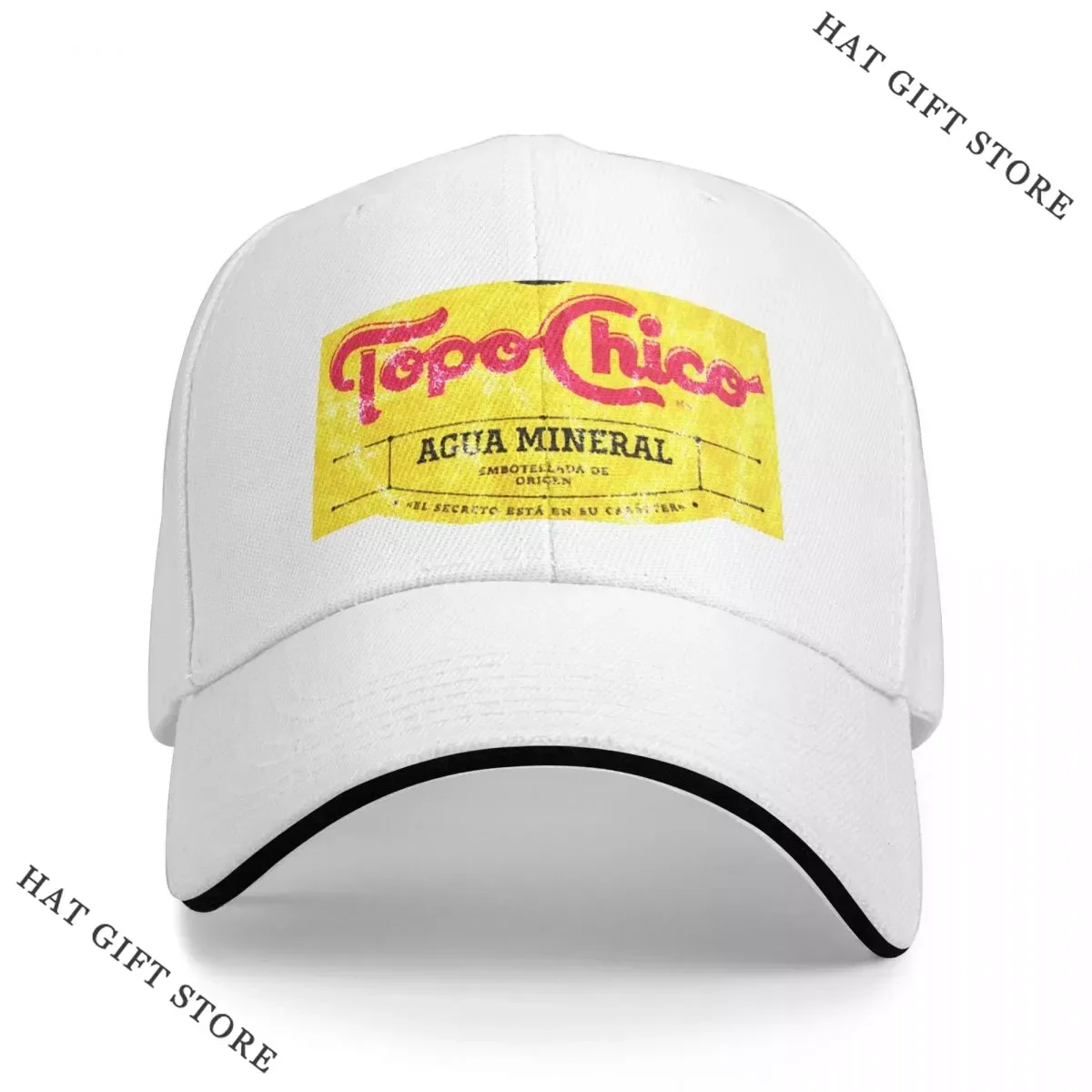 

Best Topo Chico agua mineral worn and washed logo (sparkling mineral water) Classic Cap Baseball Cap golf Man hat Women's