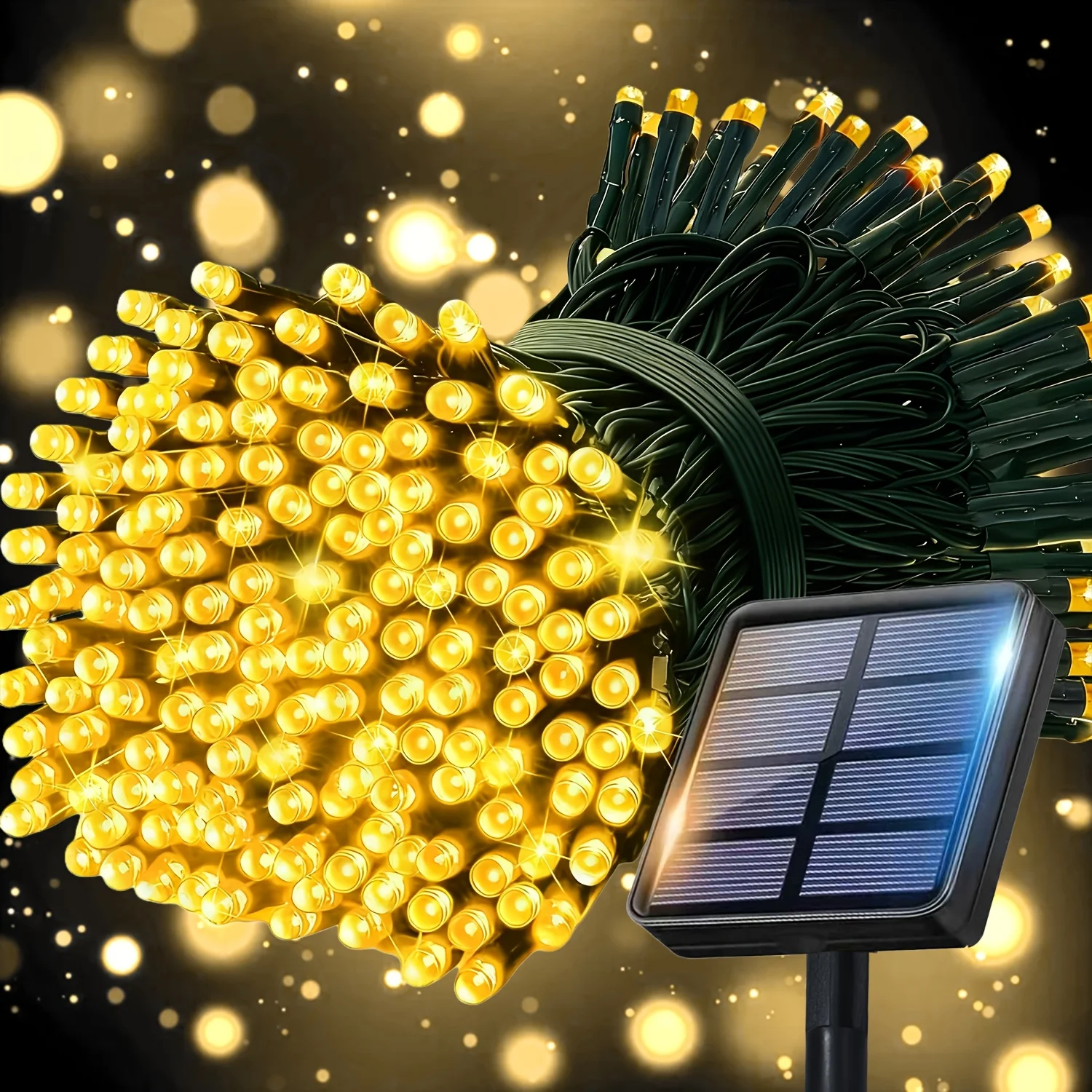 Solar-Powered LED Fairy String Lights - Waterproof Outdoor Decorative Garland