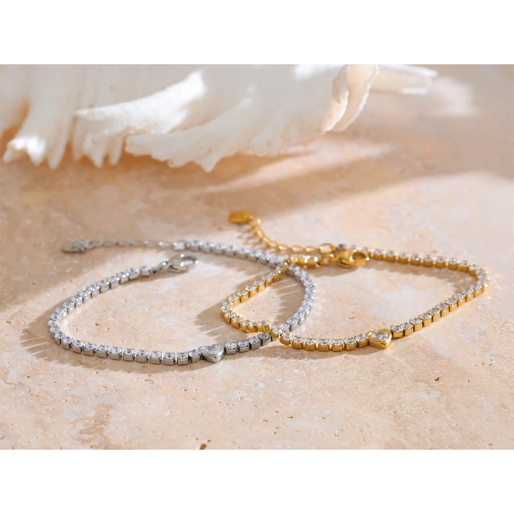 Yhpup Heart Chain Bracelet