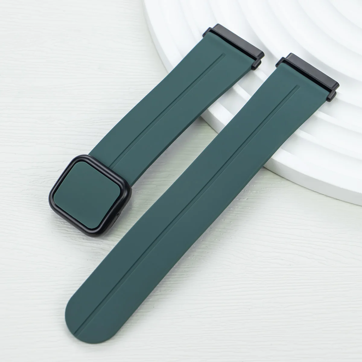 Enhanced Magnetic Buckle Silicone Sports Strap