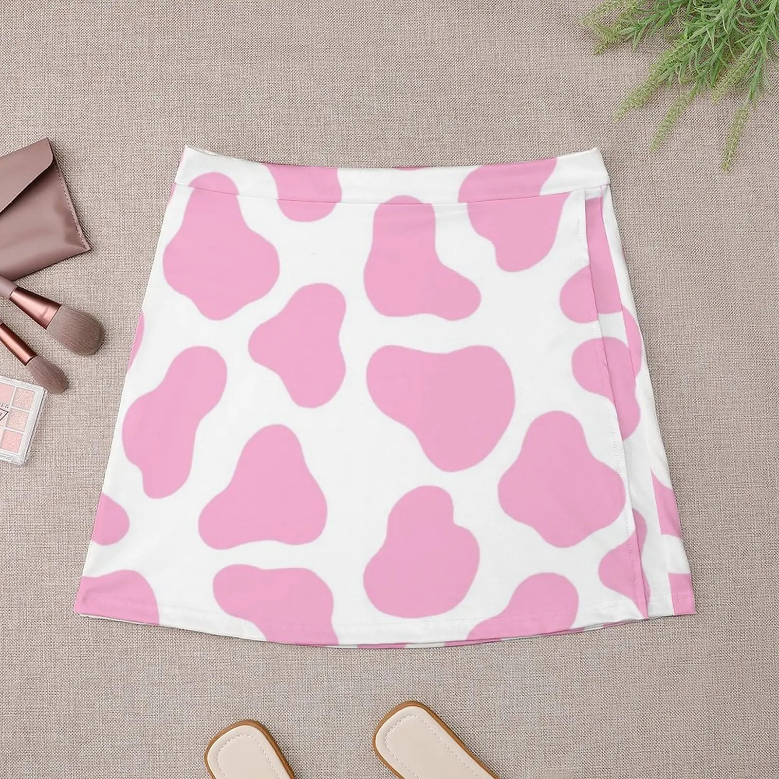 pink cow pattern Mini Skirt mini skirts cute skirt Sexy mini skirt