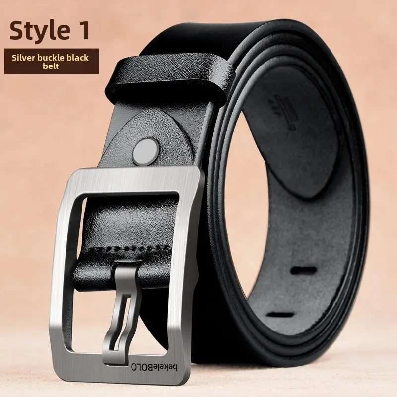 Retro Japanese buckle-white buckle Black