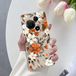 Flower Marble Clear Soft Silicone Phone Case - Enhanced Protection and Style for TCL 60XE NxtPaper 5G (TM2701)
