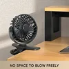 Rechargeable Portable Electric Fan 720° Rotating Hanging Clip Fan Night Light Air Cooler Outdoor Camping Small fans ventilador 5