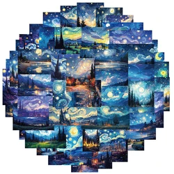 Van Gogh Art Sticker Pack - Aesthetic DIY Decals for Notebooks, Phones, Bikes, and More (30PCS)