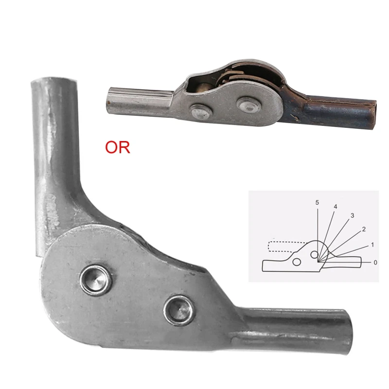 Folding Sofa Hinge 180 Degrees& 5 Gears Steps Ratchet Hinges Chair for Armrest Backrest Adjustable Connector Easy to Use