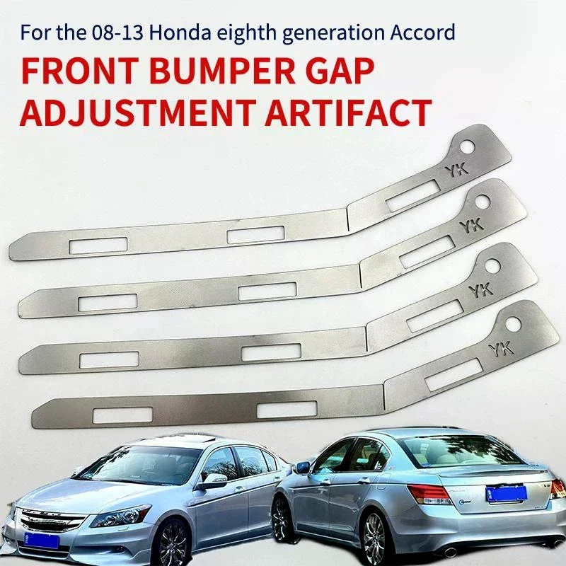 Accord 2008-2013 용 2Pcs 깨진 강화 스테인레스 스틸 금속 브래킷 앞 범퍼 수리 금속 플레이트 버클