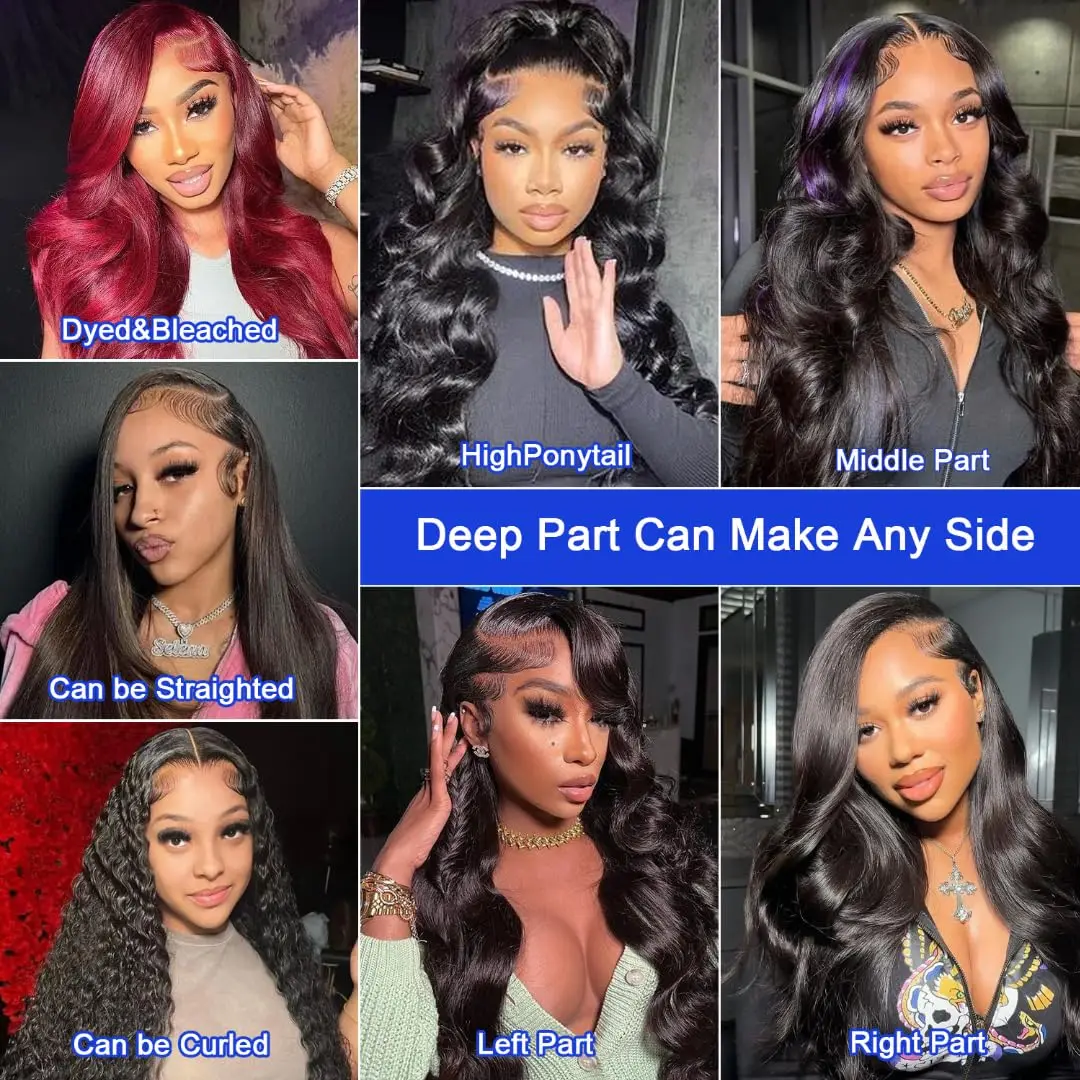 30 32 34 Inch Lace Front Wig 13x4 13X6 HD Lace Frontal Wig Body Wave 4x4 Closure Wig 360 Human Hair Lace Frontal Wig