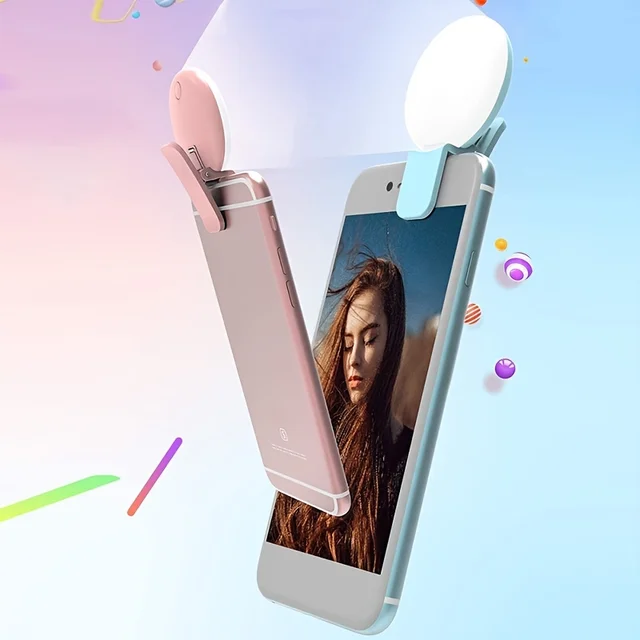 Mini Selfie Ring Light Portable Clip-on Selfie Fill Light USB Rechargeable Battery Operated LED Fill Light For Mobile Phone 3 Mini Selfie Ring Light Portable Clip-on Selfie Fill Light USB Rechargeable Battery Operated LED Fill Light For Mobile Phone 3