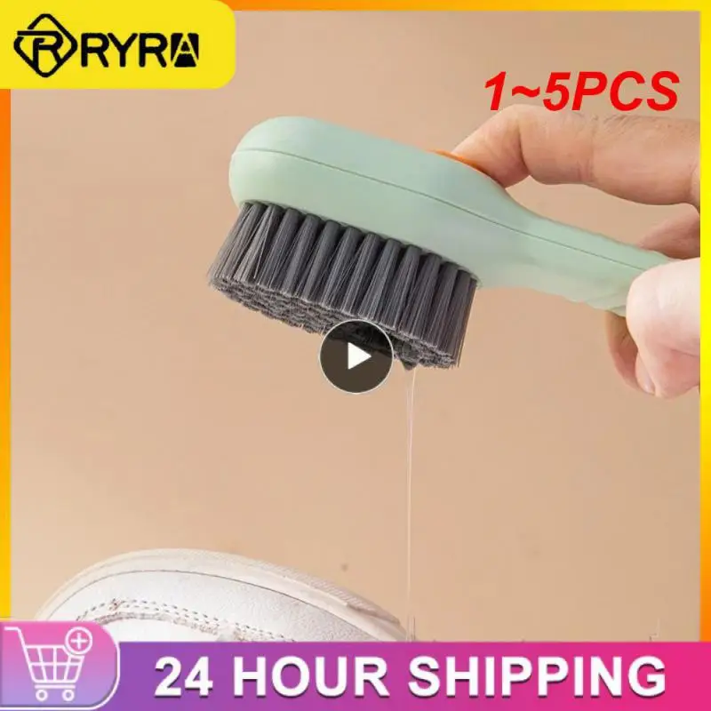 

1~5PCS Shoes Brush Cleaning Laundry Scrubbing Brush Scrub Household Soft Bristle Automatic Liquid Cleaning Adding Hydraulic