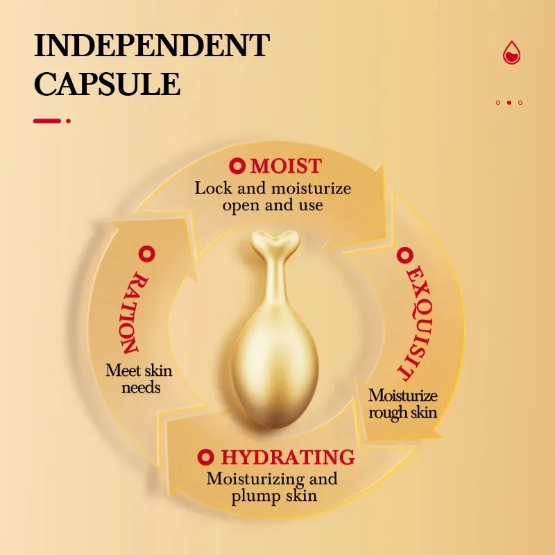 25pcs Placenta Capsules Serum Spot Acne Remover Whitening Face Serum Anti-Wrinkle Firming Brighten Skin Care Cosmetics Essence 4