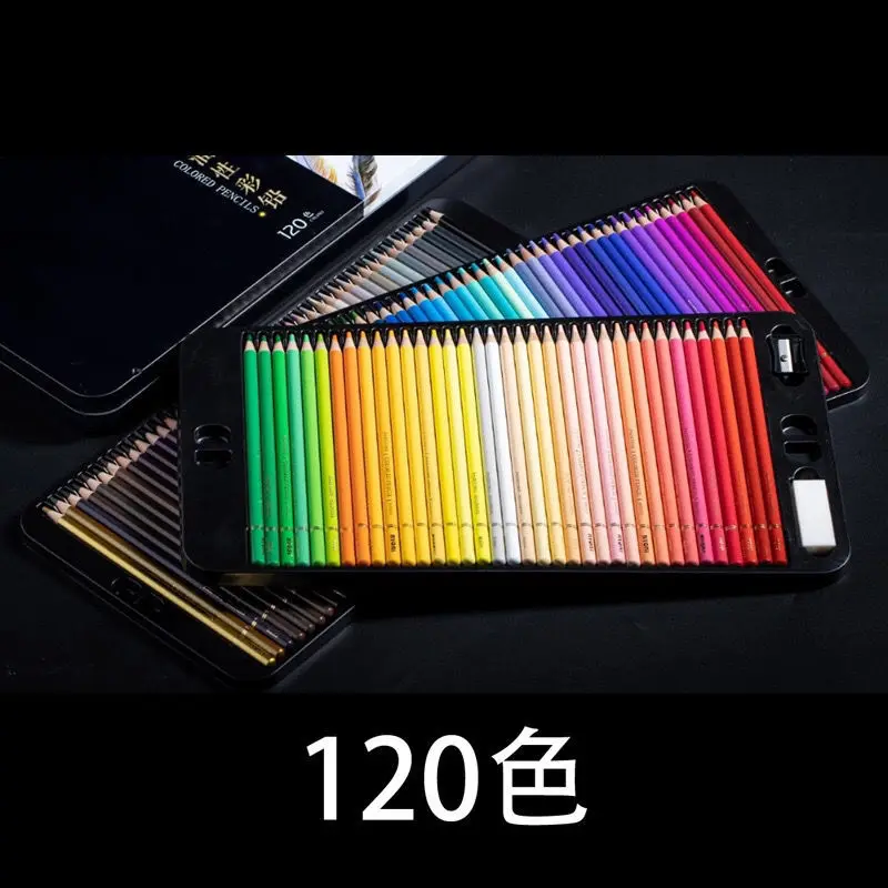 Nyoni色鉛筆セット鉄の箱クレヨンデクルール木製油性カラー鉛筆