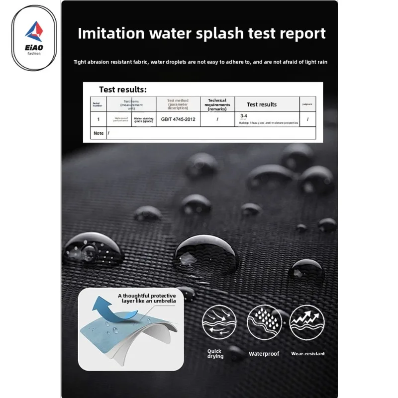 EIAO ​Men Anti-Wrinkle Hiking Pants Spring Summer Waterproof Mountain Style Softshell Outdoor Fishing Windproof Casual Trousers​