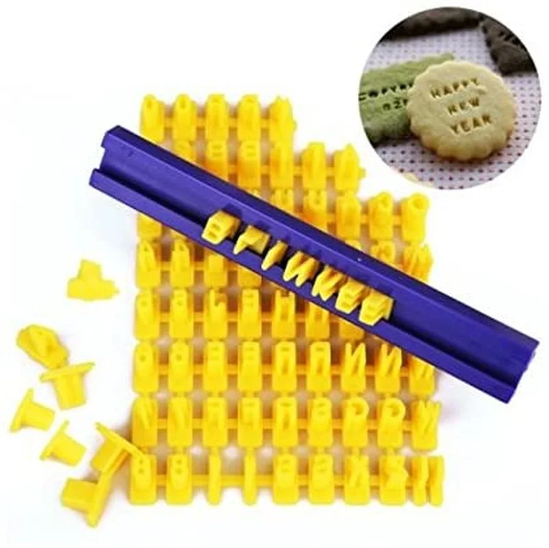 Letter and Number Cookie Mould English Alphanumeric Seal Cookies Mold Printing Stamps Baking Tools